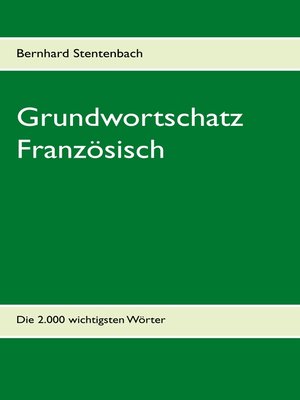 cover image of Grundwortschatz Französisch
